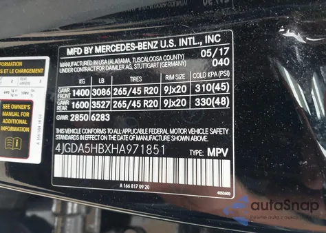 2017 Mercedes-Benz Gle 350 4Matic from USA, damaged, VIN 4JGDA5HBXHA971851